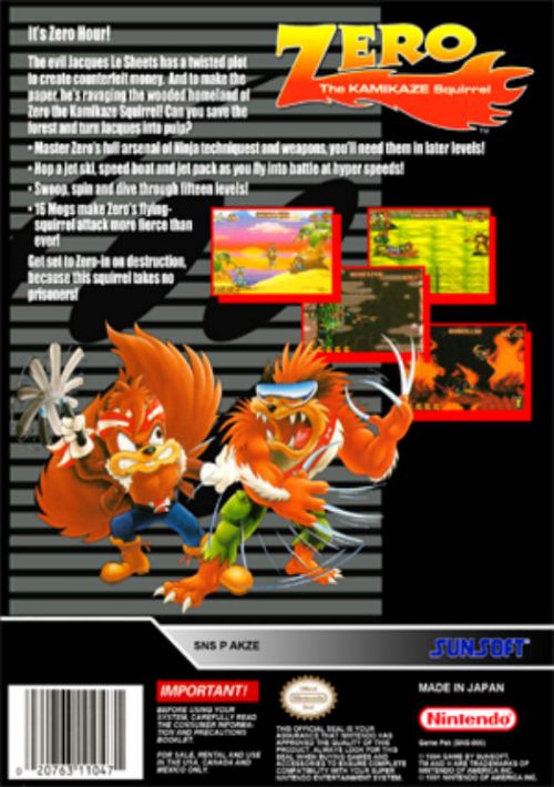  Zero The Kamikaze Squirrel