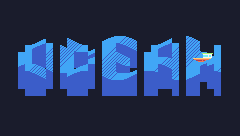 OCEAN WAVES TEXT ANIMATION