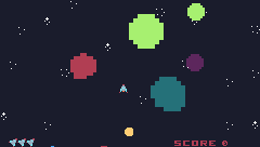 ASTEROIDS TIC-80 REMAKE