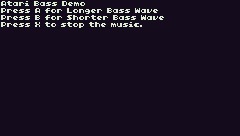 ATARI BASS DEMO