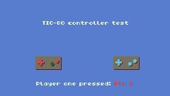TIC-80 CONTROLLER TEST