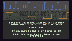 LDA-1800 - STA8300G SOUND CHIP - MUSIC TEST
